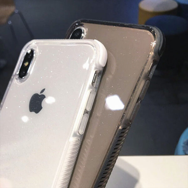 Doza Têlefonê ya Powder Glitter Luxury Ji bo iPhone X XR XS Max 8 7 Plus 6 6S 4