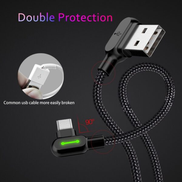 MCDODO USB Type C 90 Fast Charging usb c cable Type c Data Cord Android Charger 14