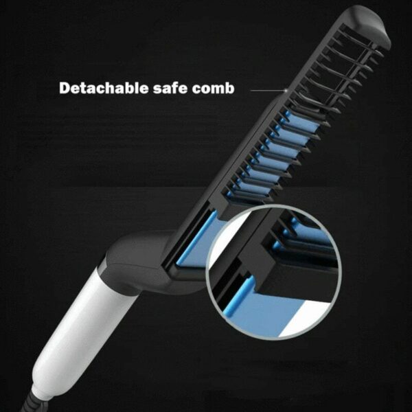 Mga Lalaki nga Quick Beard Straightener Styler Comb Multifunctional Hair Curling Curler Show Cap Tool ME88 2