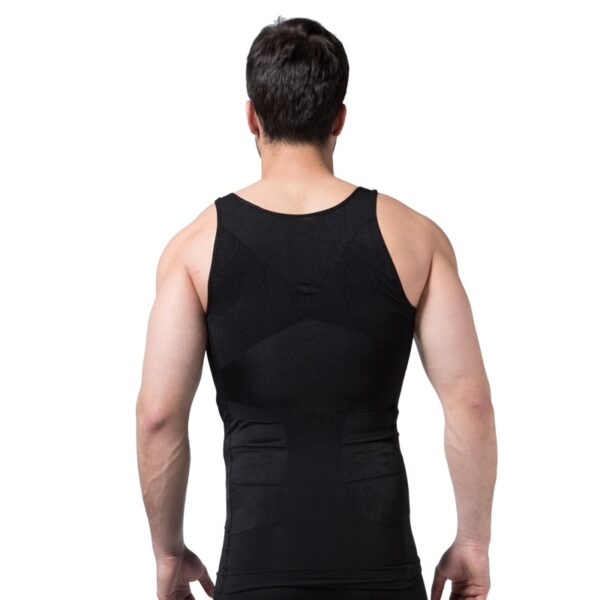 Men s Slimming Body Shapewear Corset Vest Shirt Compression Abdomen Tummy Belly Control Slim Waist Cincher 5