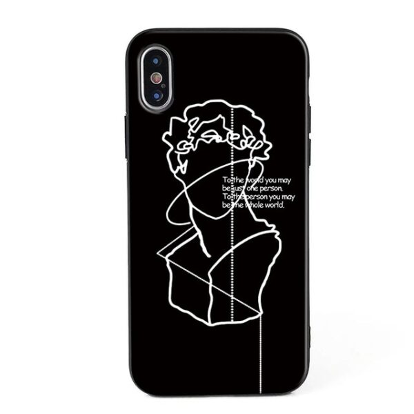 Mona Lisa Art David Case Soft Funda Coque For iphone xs case Phone Case cover For 1.jpg 640x640 1