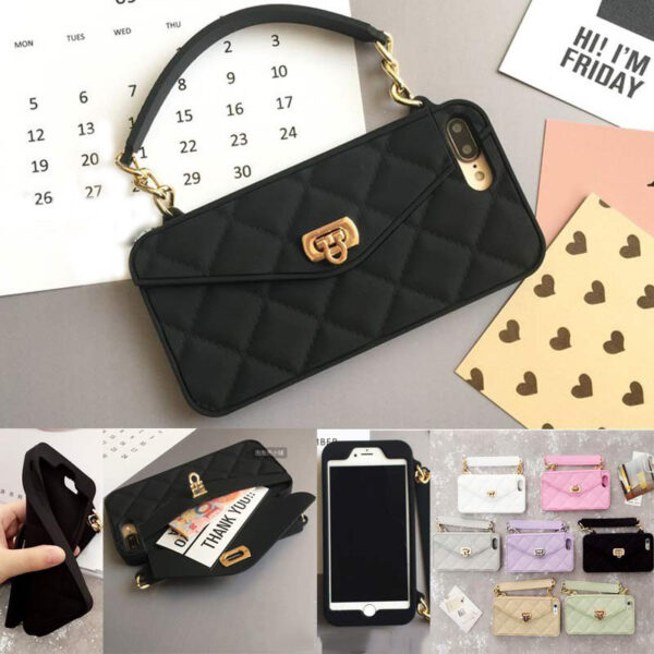 New Luxury Fashion Soft Silicone Card Bag Metal Clasp Women Handbag Purse Phone Case Cover With 800x800 1