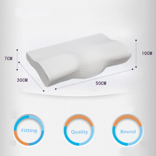 Orthopedic Latex Magnetic 50 30CM White Color Neck Pillow Slow Rebound Memory Foam Pillow Cervical Health 1