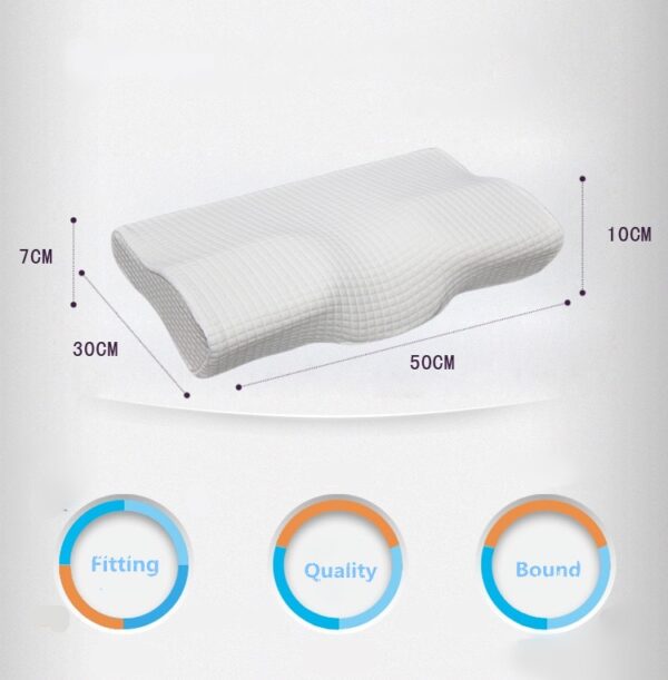 Orthopedic Latex Magnetic 50 30CM White Color Neck Pillow Slow Rebound Memory Foam Pillow Cervical Health 1