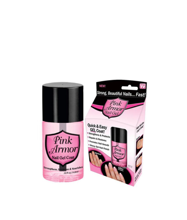 Pink Armor Nail Gel Growth Formula Treatments Nail Coat 0 50 Fluid Ounce