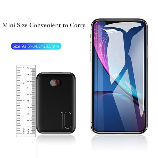 Power Bank for xiaomi mi iPhone USAMS Mini Pover Bank 10000mAh LED Display Powerbank External Battery 1