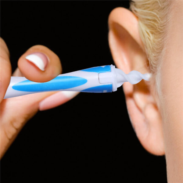 RUIMIO 1 Set Soft Spiral Disposable Ear Wax Remover Safe Easy Earwax Cleaner Earpick Tool Spiral 10