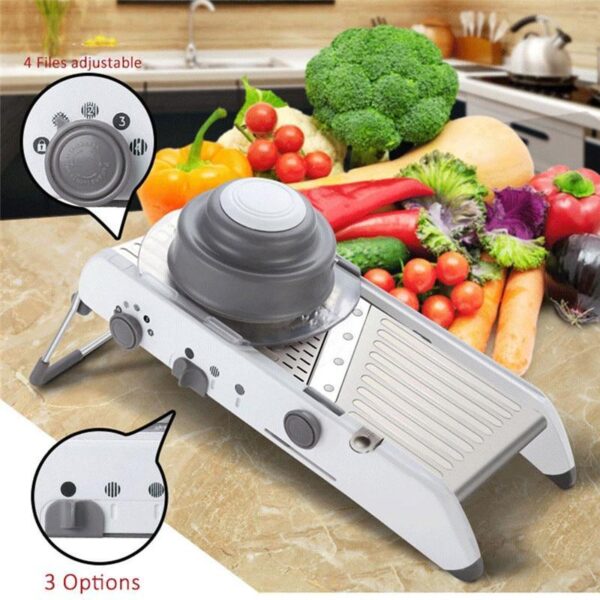 TTLIFE Adjustable Mandoline Slicer Professional Grater with 304 Stainless Steel Blades Vegetable Cutter Kitchen Accessories 922dbaa8 4ef8 4b72 bad0