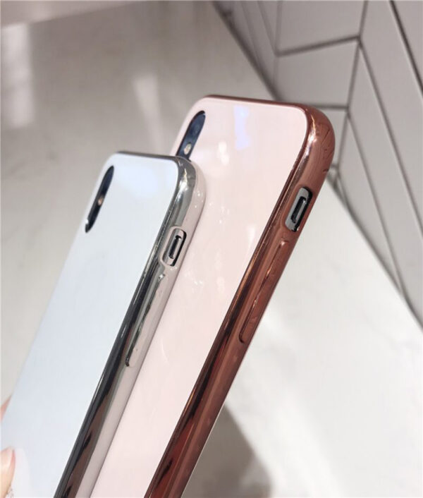 Tempered Glass Case para sa iPhone XS MAX XR 10 Luxury Opisyal nga Balik Logo Case para sa Coque 2 800x800 1