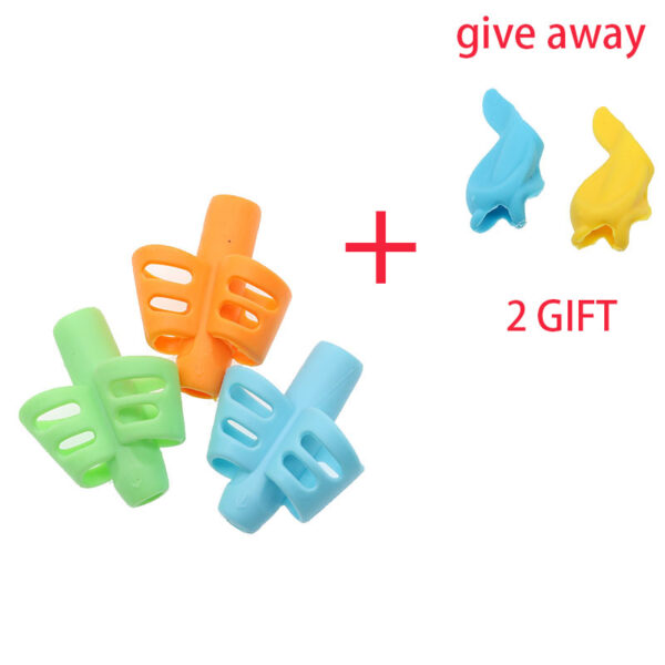 Two Finger Grip Silicone Baby Learning Writing Tool Writing Pen Writing Correction Device Children Stationery Gift 4