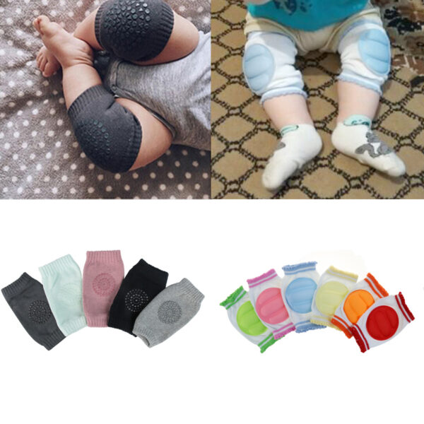 1 Pair baby knee pad kids safety crawling elbow cushion infant toddlers baby leg warmer knee 6