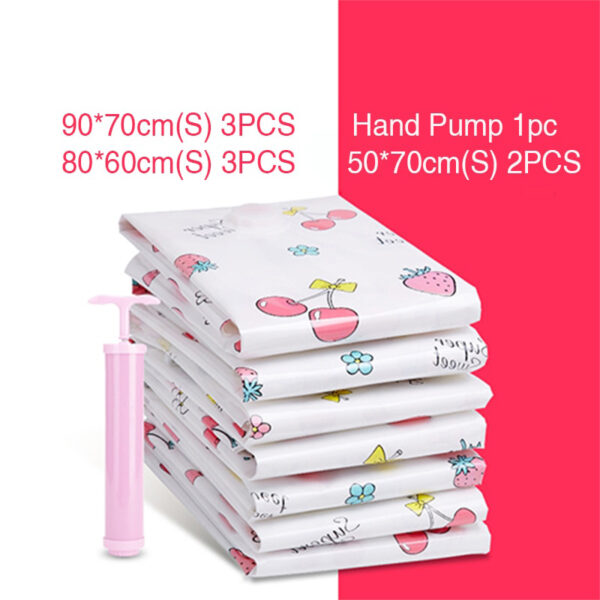 11pcs Vacuum compressedBag nga adunay Pump Clothe Storage Luggage Travel s Space Saver Save Wardrobe Airtight No 1 1