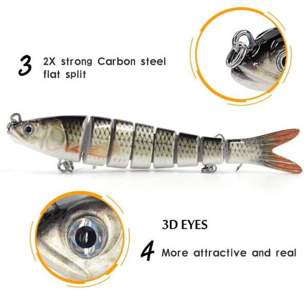 13cm 26g Multi Jointed Fishing Lures Pike Lure Sinking Wobblers Swimbait Hard Lure Fishing Tackle For 2 1