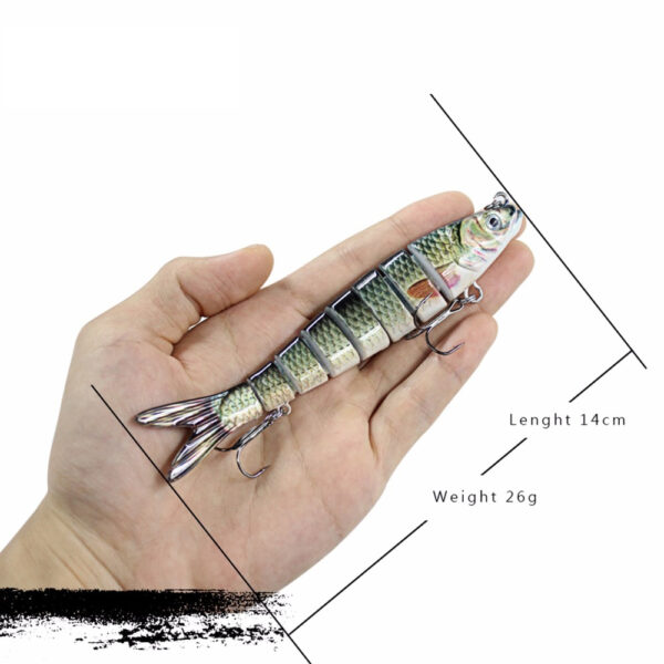 13cm 26g Multi Jointed Fishing Lures Pike Lure Sinking Wobblers Swimbait Hard Lure Fishing Tackle For 3 1