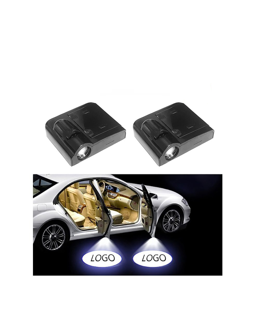 Pack of 4 LED Projector Door Shadow Welcome Light Ghost Courtesy Logo Emblem Lamps Kit for BMW Cars YSHUAI Wireless Welcome Projector Lights Universal Car Door Projector Color : Beige 