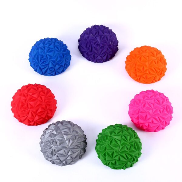 1pcs Children s Sense Training Yoga Half ball Water Cube Diamond Pattern Pineapple Ball Foot Massage 4