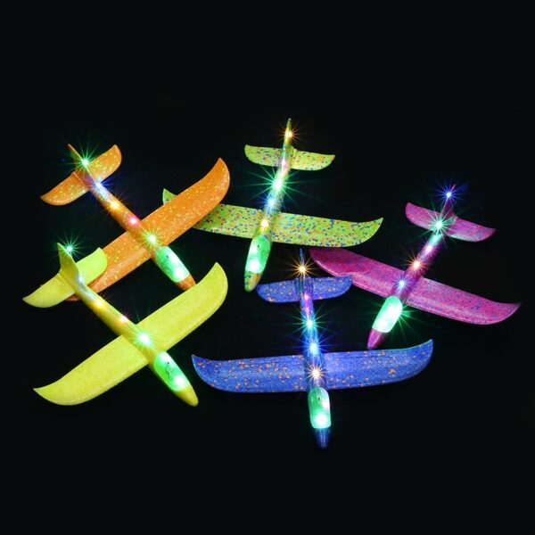 2018 DIY Kids Toys Hand Throw Flying Glider Planes Foam Airplane Model Party Bag Fillers Flying 1