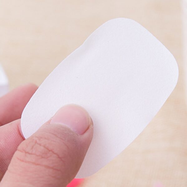 20pcs Box Travel Portable Disposable Boxed Soap Paper Foaming Box Scented Bath Wash Hands Mini Paper 5