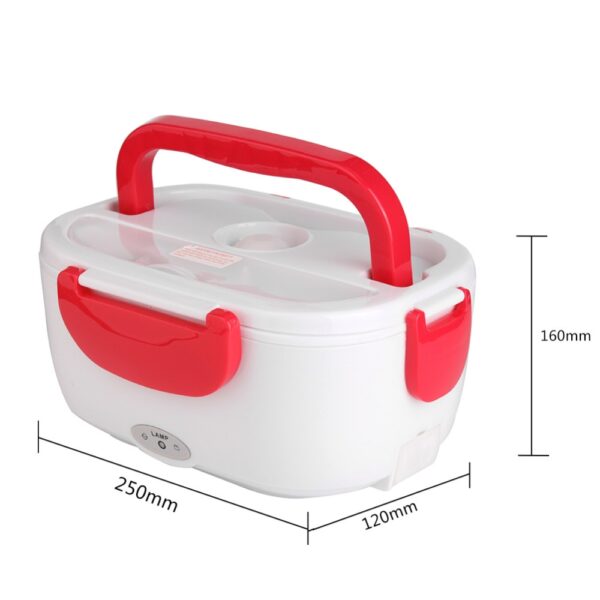 220V 110V Lunch Box Food Container Portable Electric Heating Food Warmer Heater Rice Container Mga Set sa Panihapon 3