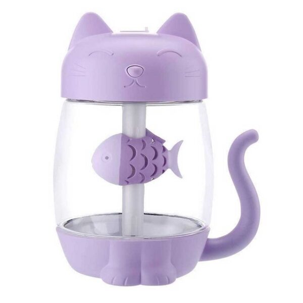 3 az 1-ben 350 ml USB Cat légpárásító Ultrahangos Cool Mist Imádnivaló mini párásító LED-del 1.jpg 640x640 1