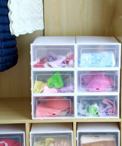 6PCS Set Thickened flip shoes transparent Drawer Case Plastic Shoe Boxes Stackable Box storage box shoe 3 510x510 1