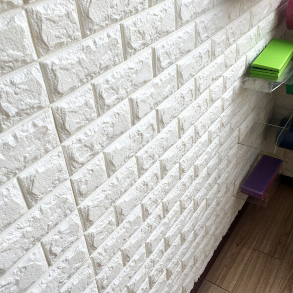 70 77 3D Brick Wall Stickers DIY Self Adhensive Decor Foam Waterproof Wall Covering Wallpaper Para sa 1