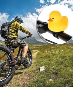 bicycle horn light small yellow duck with helmet