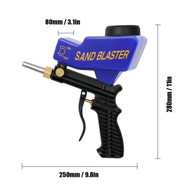 Anti rust Protection sand blaster machine I-save ang wala kinahanglana nga nawong Materyal I-adjust ang mga agos sa sandblast usbon ang mga nozzle Pag-spray 1