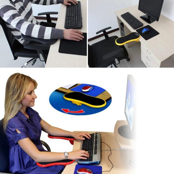 Attachable Armrest Pad Desk Computer Table Arm Support Mouse Pads Arm Wrist Rests Chair Extender Hand 2