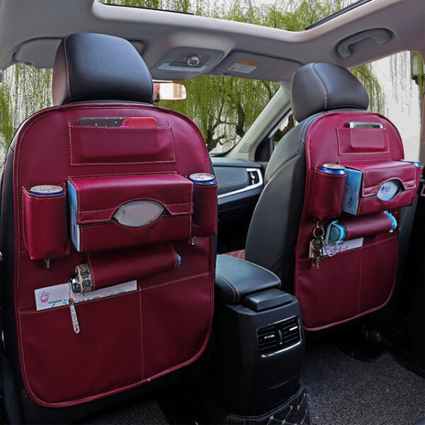 Car Organizer Seat Back Storage Stowing Tidying With Hanging Table Pocket Protector Travel PU Leather 1 1.jpg 640x640 1 1