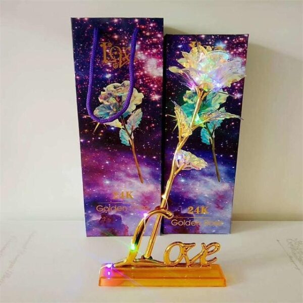 Drop Shipping Valentine's Day Creative Gift 24K Foil Plated Rose Gold Rose Molungtad sa Kahangturan Gugma 5.jpg 640x640 5