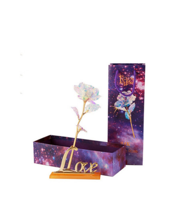 Drop Shipping Valentine s Day Creative Gift 24K Foil Plated Rose Gold Rose Lasts Forever Love 6