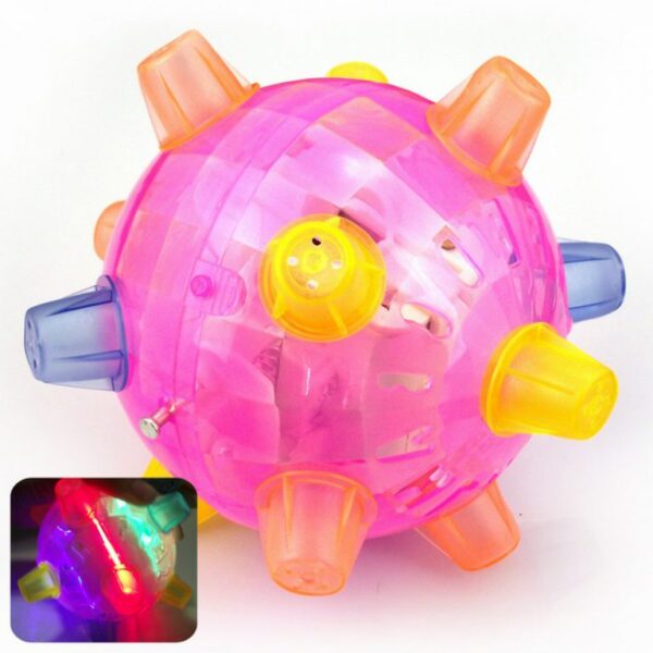 Pelota intermitente para perros para juegos Pelota para niños Led Mascotas Xoguetes Saltar Joggle Fútbol loco Niños 5 768x768 1