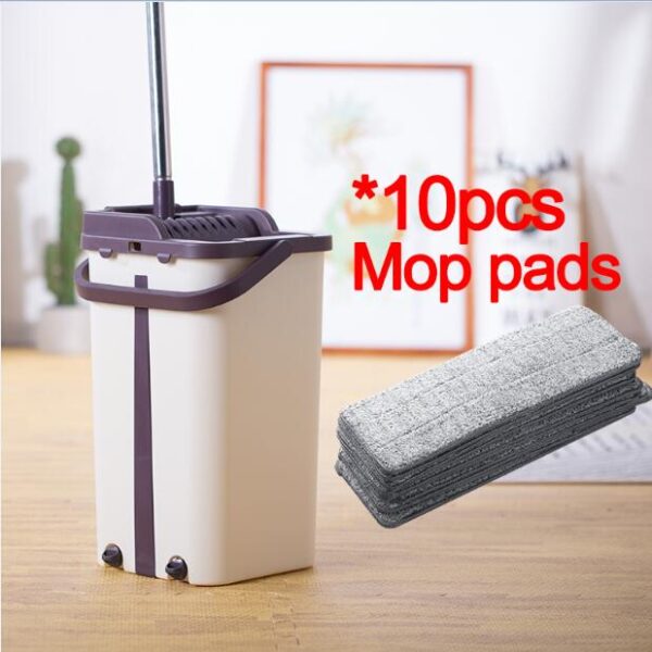 Flat Squeeze Mop and Bucket Hand Free Wringing Floor Cleaning Mop Microfiber Mop Pads Wet or 1.jpg 640x640 1