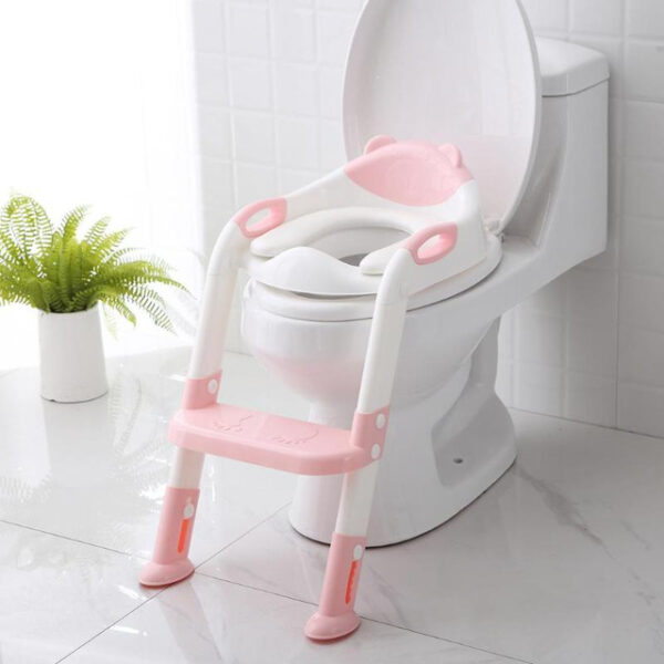 Kursiya Perwerdehiyê ya Zarokan Potty Baby Kids with Adjustable Ladder Portable Urinal Potty Toilet Seat 2.jpg 640x640 2