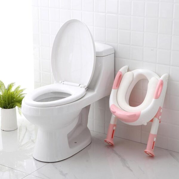 Folding Baby Potty Infant Kids Toilet Training Seat with Adjustable Ladder Portable Urinal Potty Toilet Seat 3