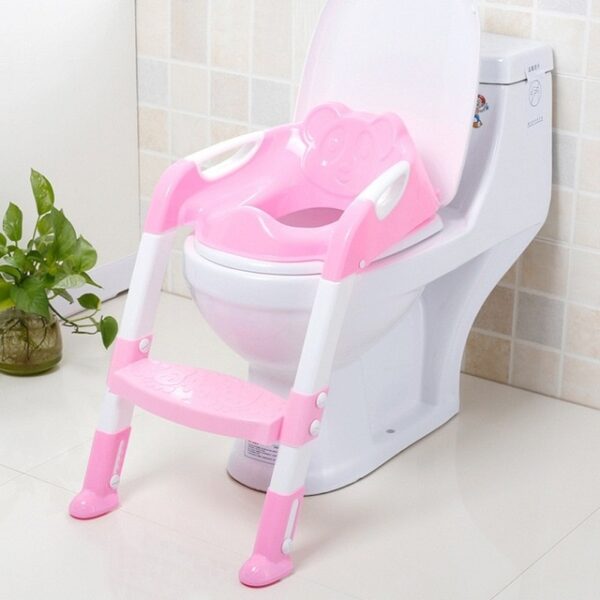 Kursiya Perwerdehiyê ya Zarokan Potty Baby Kids with Adjustable Ladder Portable Urinal Potty Toilet Seat 3.jpg 640x640 3