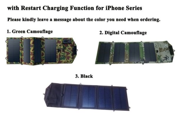 GGX ENERGY 8W Portable Solar Charger for Mobile Phone iPhone Folding Mono Solar Panel Foldable Solar 6.jpg 640x640 6