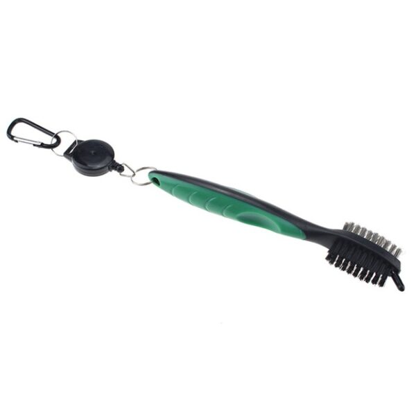 Hot Sale Golf Club Cleaner Double Side Steel Nylon Brush Portable Grooves Cleaning Tool With Hook 1.jpg 640x640 1