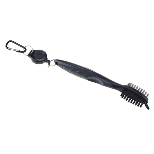 Hot Sale Golf Club Cleaner Dobleng Side Steel Nylon Brush Portable Grooves Panglimpyo Tool With Hook 3.jpg 640x640 3