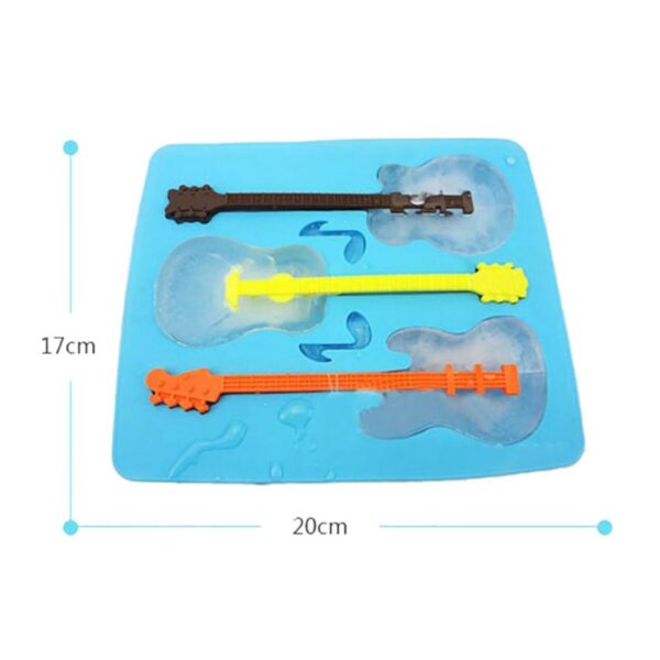 Ice Cream Tools Creative Guitar Three Ice Cube Mold Ice Cube Make Novelty Gift Ice Cubes 1