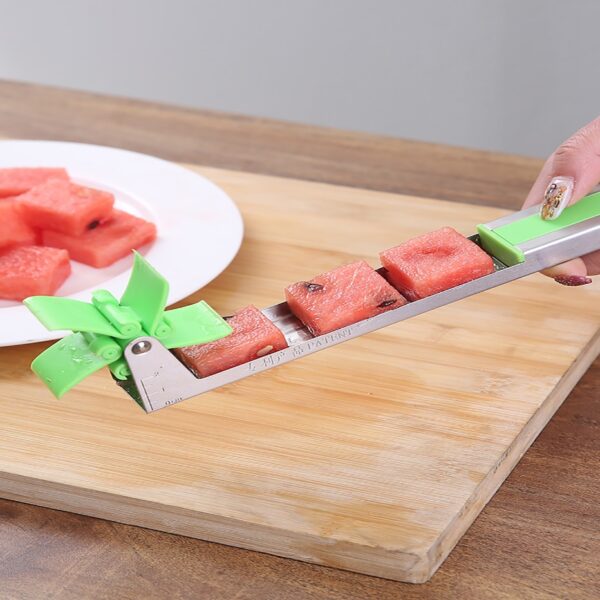 KHGDNOR Watermelon Cutter Windmill Shape Plastic Slicer for Cutting Watermelon Power Save Cutter 4