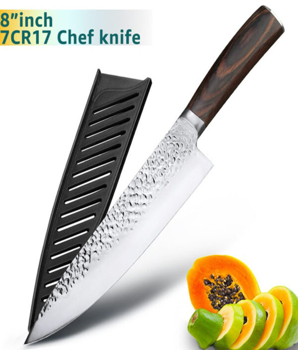 Kutsilyo sa Kusina 8 pulgada Propesyonal nga Japanese Chef Knives 7CR17 440C High Carbon Stainless Steel Meat Santoku 3.jpg 640x640 3