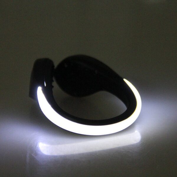 LED Luminous Shoe Clip Sa gawas nga Bike Bicycle LED Luminous Night Running Safety Clips Cycling Sports Warning 4