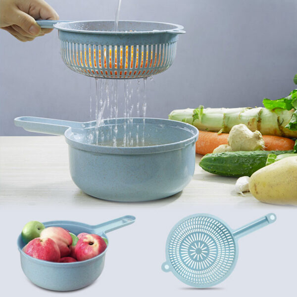 Mandoline Slicer Vegetable Slicer Potato Peeler Carrot Onion Grater with Strainer Vegetable Cutter 8 in 1 5