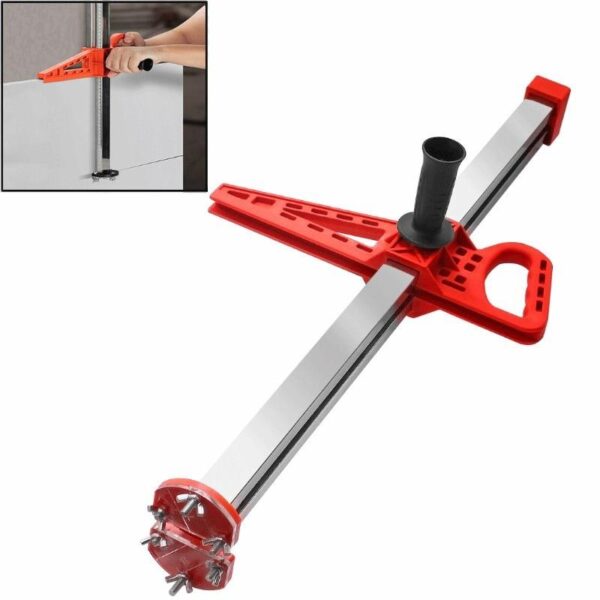 Manwal nga Gypsum Board Cutting Artifact Roller Type Hand Push Drywall Cutting Tool Stainless Steel Woodworking