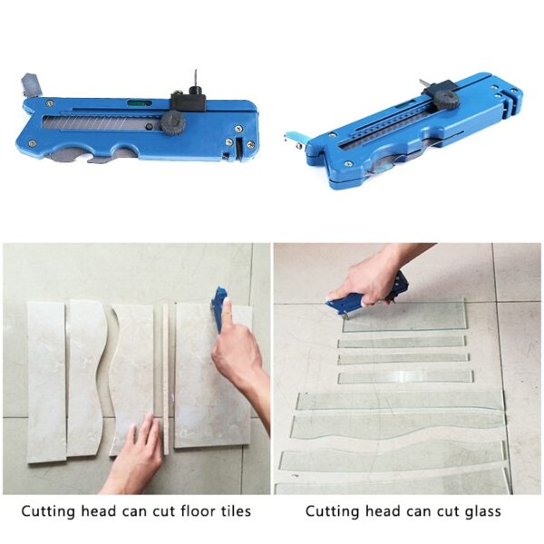New Professiona tile cutter Glass Cutter Six Wheel Metal Cutting Kit Tool Multifunction Tile plastic cutter