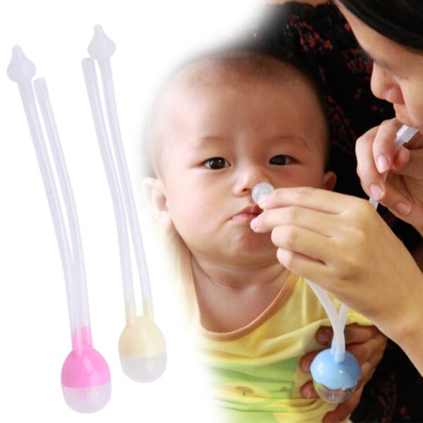 Newborn Baby Safety Nose Cleaner Vacuum Suction Nasal Aspirator Flu Protections Nasal Aspirator Nasal Snot Nose 1