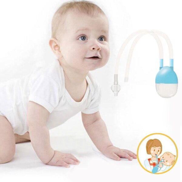 Newborn Baby Safety Nose Cleaner Vacuum Suction Nasal Aspirator Flu Protections Nasal Aspirator Nasal Snot Nose 3