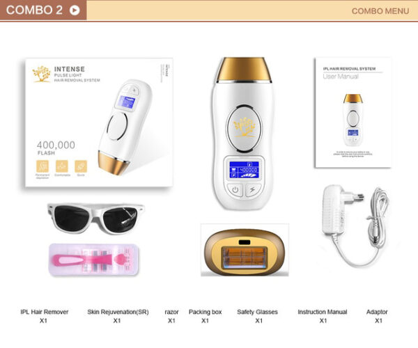 Pinakabag-o nga 400K outbreaks IPL Epilator Permanenteng Pagtangtang sa Buhok Touch LCD Display depilador sa usa ka laser Bikini Trimmer 1 1.jpg 640x640 1 1